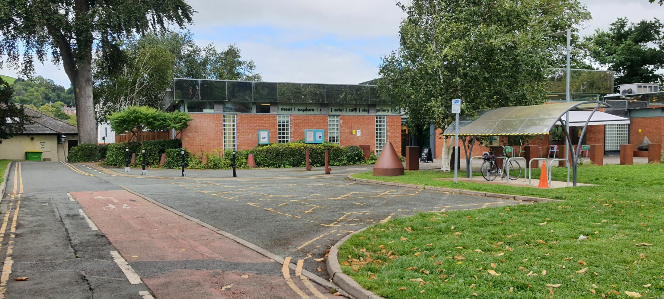 Disabled Parking and Bicycle Stand