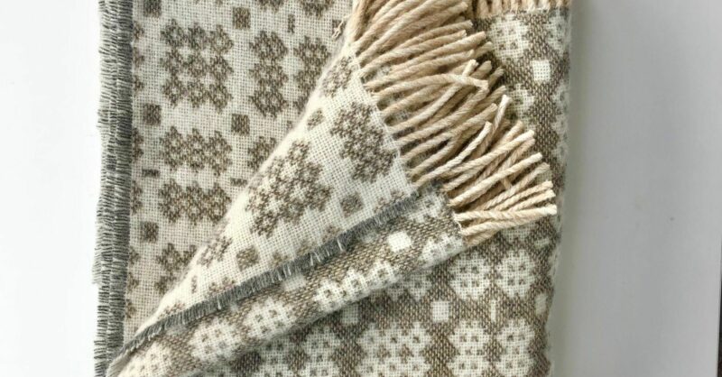 Welsh Wool Blanket - Quarry | Oriel Davies Gallery