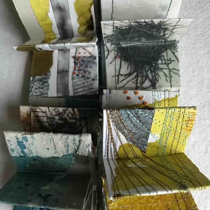 Winter Workshop - Mini Collage Concertina Bookmaking