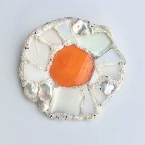 Andrew Logan Fried Egg Brooch