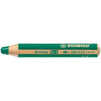 STABILO woody 3 in 1 pencil - dark green