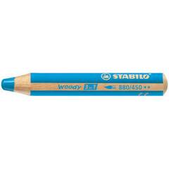 STABILO woody 3 in 1  pencil - cyan blue