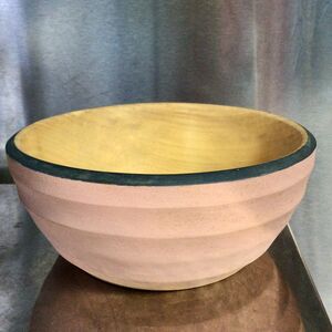 Bowl - pink painted Poplar