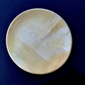 9AW12a Dinner plate-sycamore
