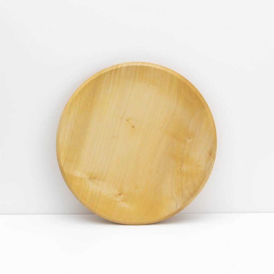 9AW12a Dinner plate-sycamore