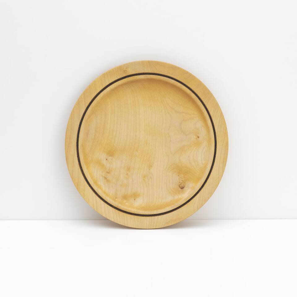 9AW13a Salad plate-sycamore