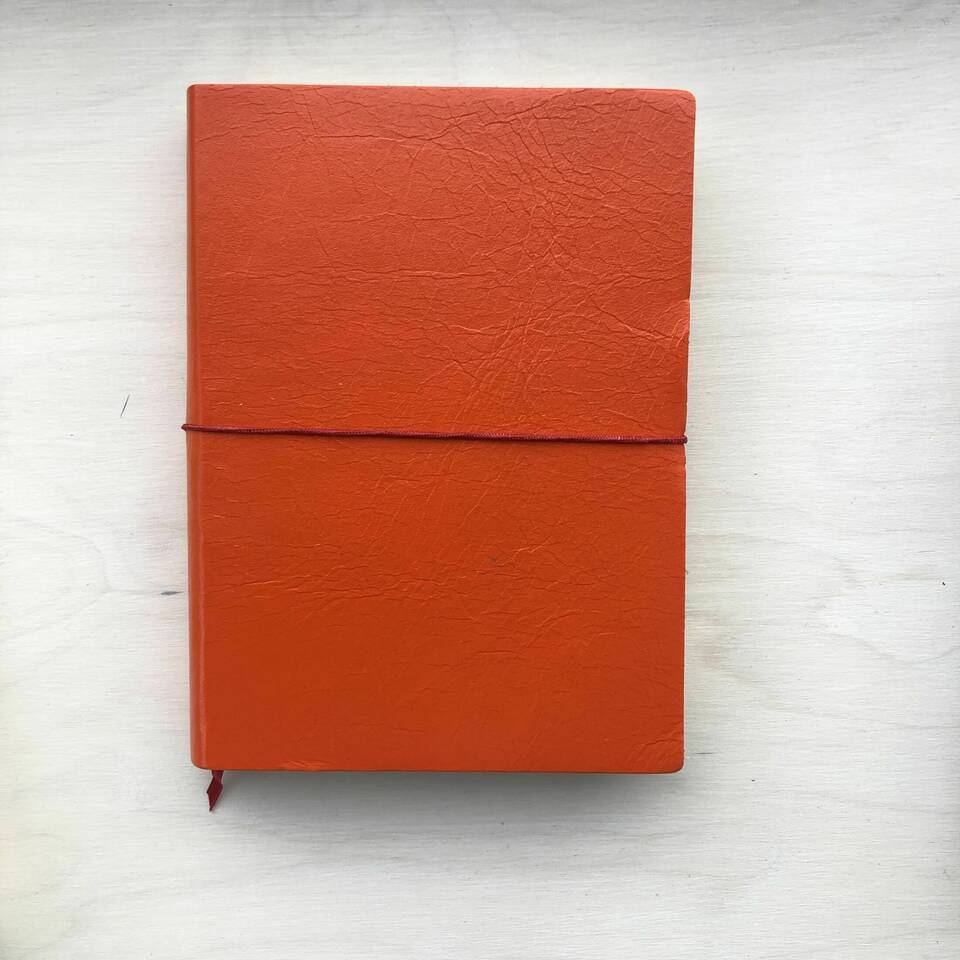 Leatherbound Sketchbook - Orange