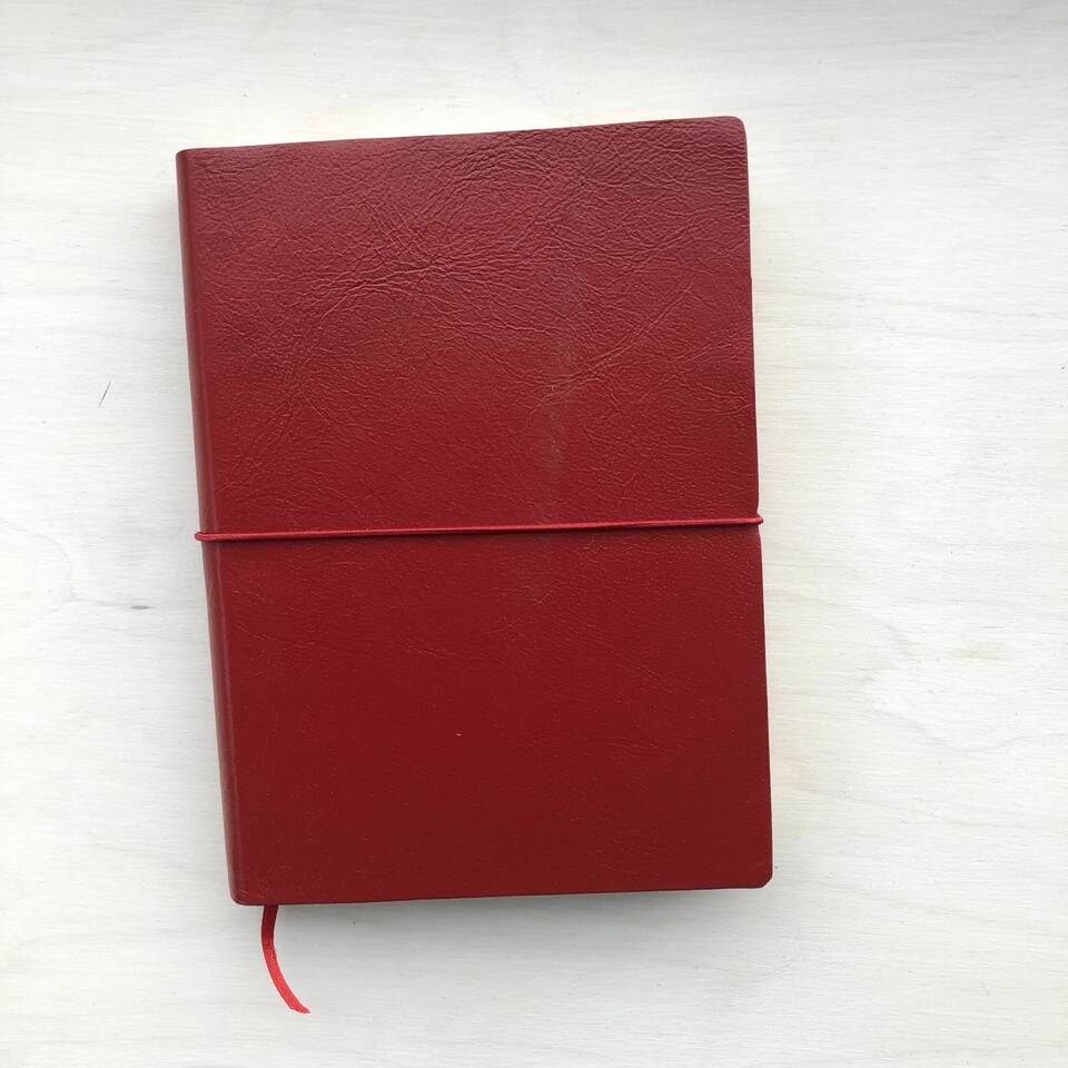 Leatherbound Sketchbook - Red