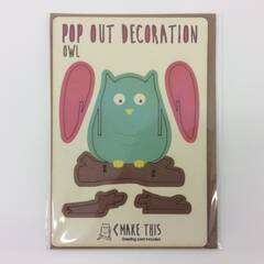 Pop Out Decoration Owl