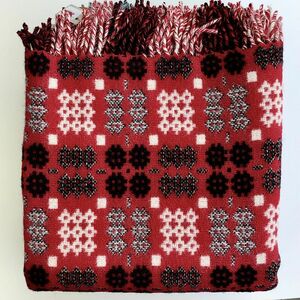 Welsh Wool Blanket - Red