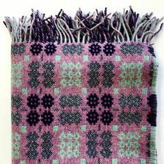 Welsh Wool Blanket - Amaranth