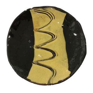 Large Plate Wavy Lines 2