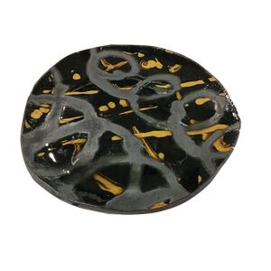 Small Black Plate Metallic Loops